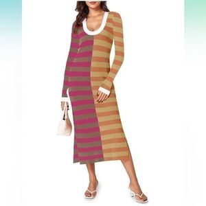 Striped Sweater Dress